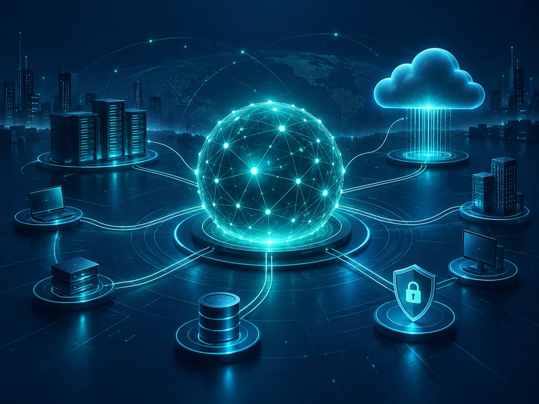 Connected digital environment linking infrastructure, cloud, data and security